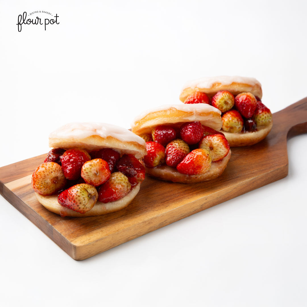 Strawberry Brioche Donuts