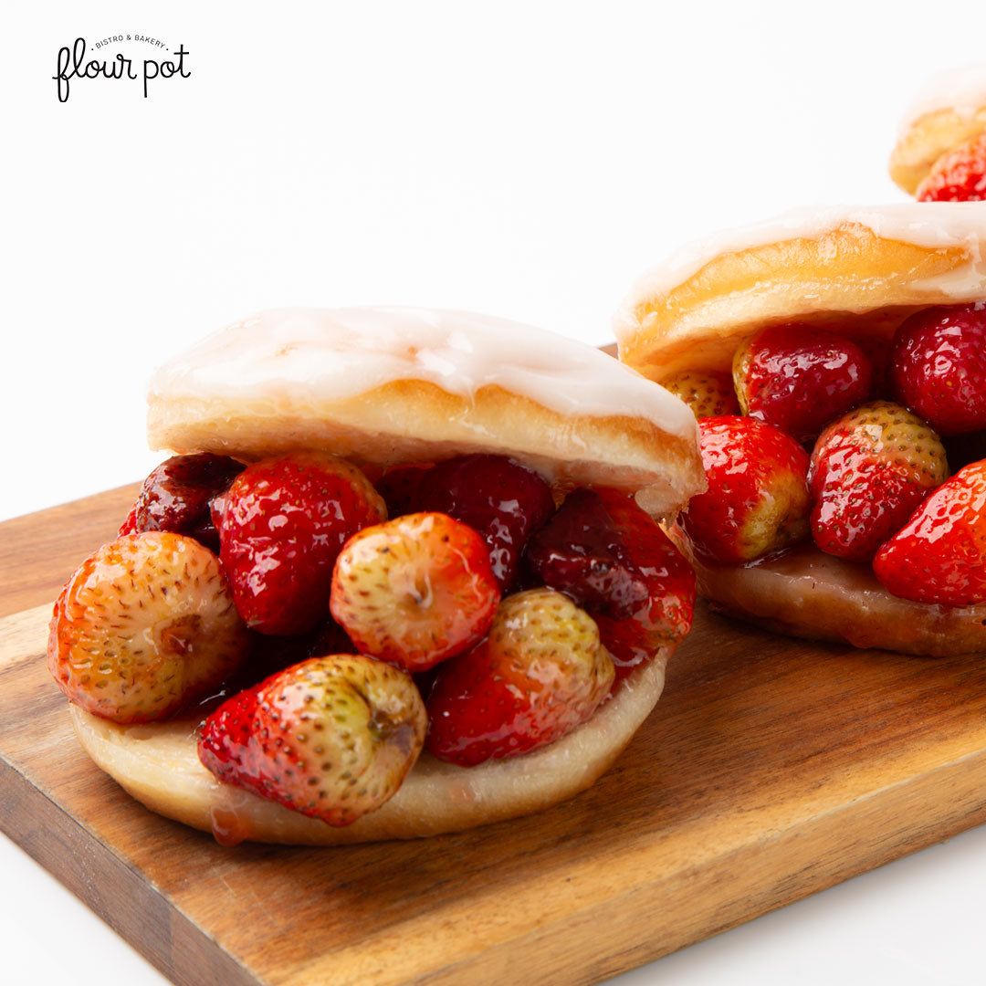 Strawberry Brioche Donuts