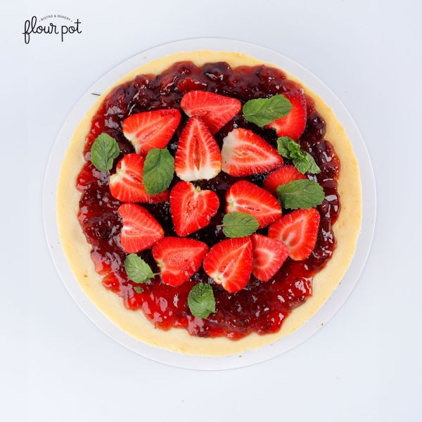 Baked Strawberry Cheesecake