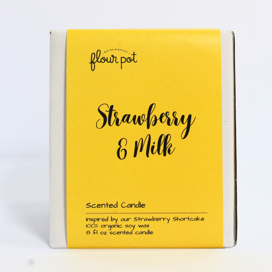 Scented Candle - Strawberry and Milk